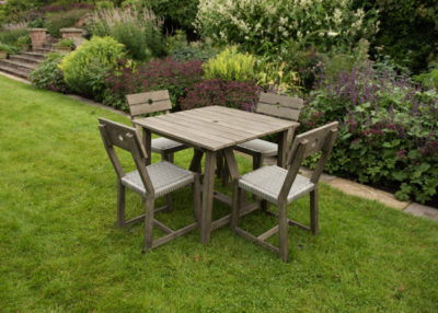 Oban Rattan 4 Seat Dining Set 1 table & 4 chairs